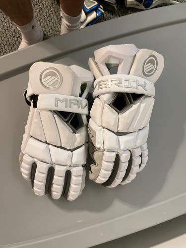 Used Player's Maverik 12" Max Lacrosse Gloves