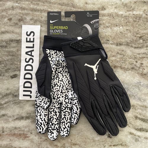 Nike Jordan Superbad 5.0 Padded Magnigrip Football Gloves CJ9850-091 Men’s Sz XL  New