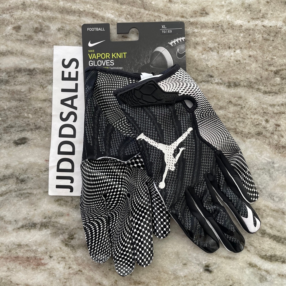 Nike Jordan Vapor Knit 3.0 Receiver Football Gloves Black CJ9849-091 Men’s XL