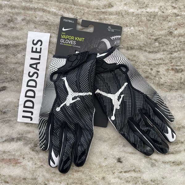 Nike Jordan Vapor Knit 3.0 Receiver Football Gloves Black CJ9849