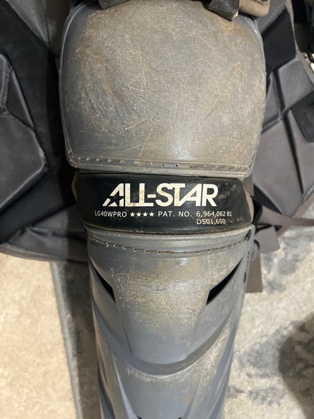 Protège-tibias All-Star System 7 – 16,5 Pouces – Argent – Adulte – NEUF