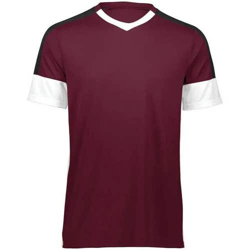 High Five Youth Unisex Wembley Size Large Maroon White Black Soccer Jersey New