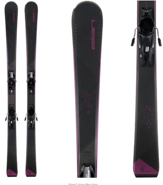 New Elan Women's Snow Ls Women's Downhill Ski Combo 158 Cm