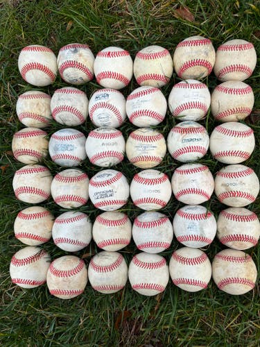 Used Leather Baseballs 36 Pack - Good/Very Good Condition