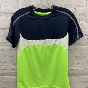 High Five Youth Unisex Size Large Green White Navy Blue Soccer Jersey New