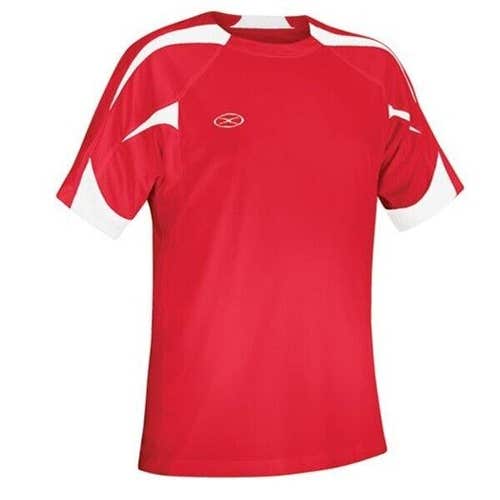 Xara Adult Womens Anfield 1028 Size Small Red White Athletic Soccer Jersey New