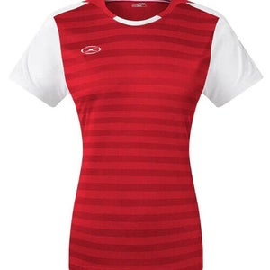 Xara Womens Sheffield 1075 Size Small Red White Athletic Soccer Jersey New