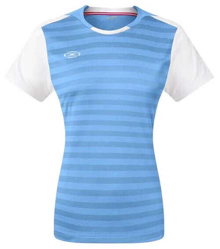 Xara Youth Unisex Sheffield 1074 Size Medium Light Blue White Soccer Jersey New