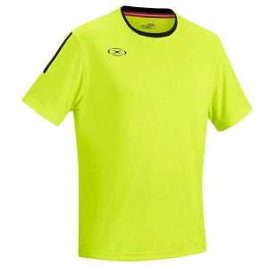 Xara Youth Unisex Brasilia 1053 Size Large Neon Yellow Black Soccer Jersey New