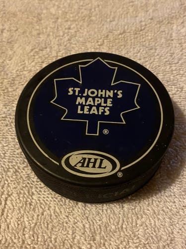 St. John’s Maple Leafs AHL Hockey Puck