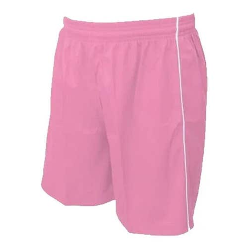 Warrior Vizari Youth Dynamo 20041 Size Large Light Pink White Soccer Shorts NWT