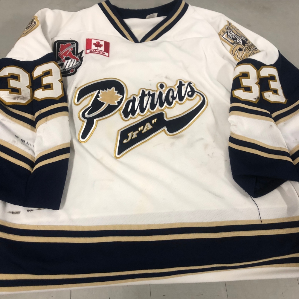 Toronto Patriots JrA goalie cut jersey (#33)