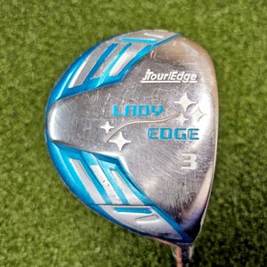 Tour Edge Lady Edge 3 Wood  /  RH  / Ladies Graphite ~42.25" / NEW GRIP / jd6680