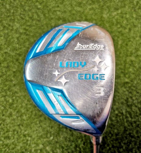 Tour Edge Lady Edge 3 Wood  /  RH  / Ladies Graphite ~42.25" / NEW GRIP / jd6680