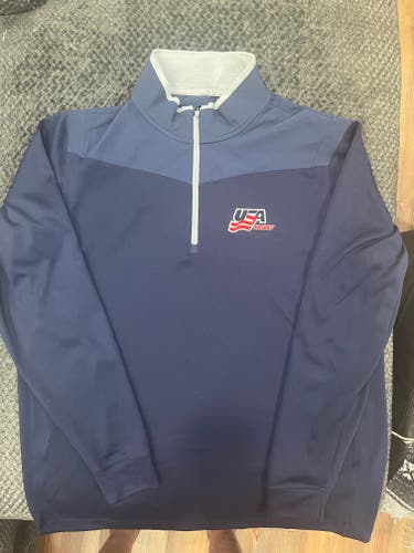 USA Hockey Nike Blue quarter zip
