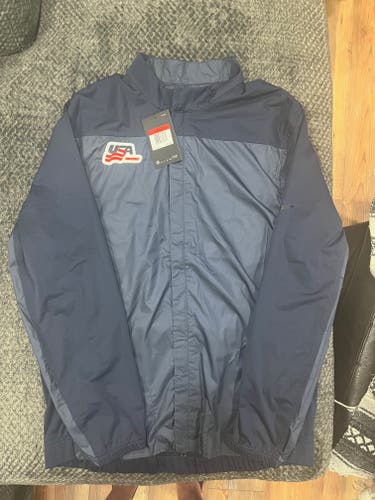 USA Hockey Nike Blue Windbreaker