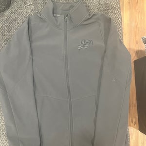 USA Hockey Nike Gray Used Men's Large Jacket