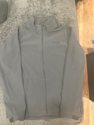 USA Hockey Nike Gray Used Men's Large Jacket