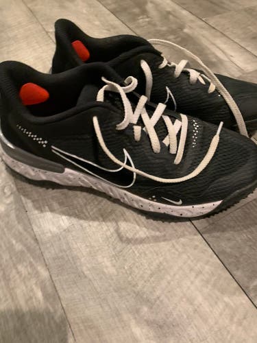 Good Black Unisex Size 8.5 (Women's 9.5) Nike Alpha Huarache Elite 3 Turf Baseball/Softball Shoes