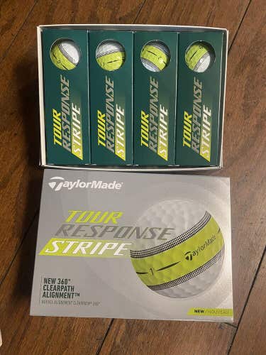 2 Dozen New Taylor Made Tour Response Hi Vis Yellow