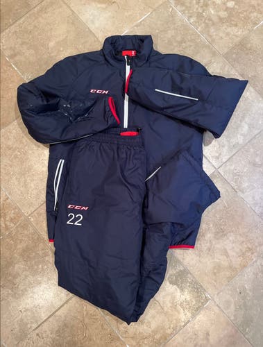 NEW CCM Hockey Navy Tracksuit