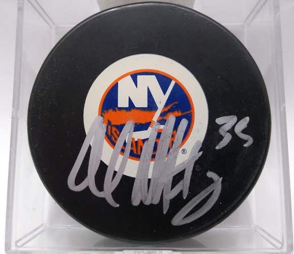 Al Montoya Autographed New York Islanders NHL Signed Hockey Puck