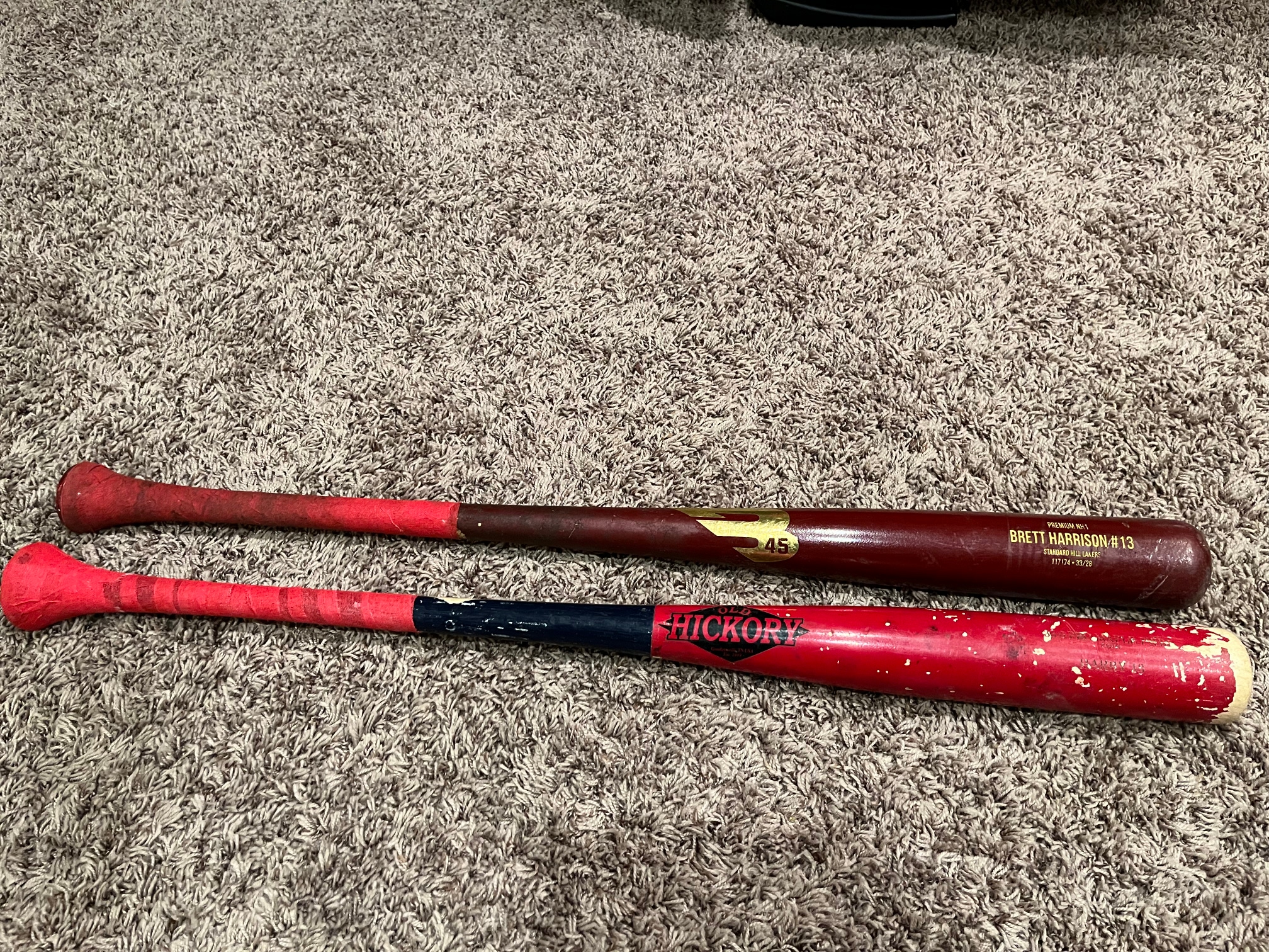 B45 and Old Hickory Custom Wood Maple Bats