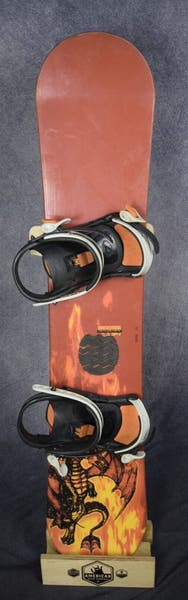 5150 snowboard with burton bindings 5150 SHOOTER SNOWBOARD SIZE 134 CM WITH LAMAR SMALL BINDINGS | SidelineSwap