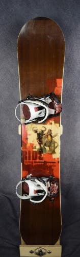 RIDE FLEETWOOD SNOWBOARD SIZE 158CM WITH RIDE size LARGE BINDINGS