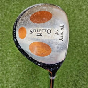 Trinity Stiletto II 3 Wood 16* / RH / Senior Graphite ~43.5" / NEW GRIP / jd6697