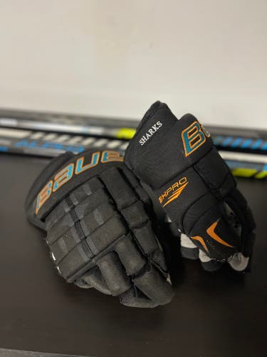Bauer Pro Stock 14” Gloves San Jose Sharks