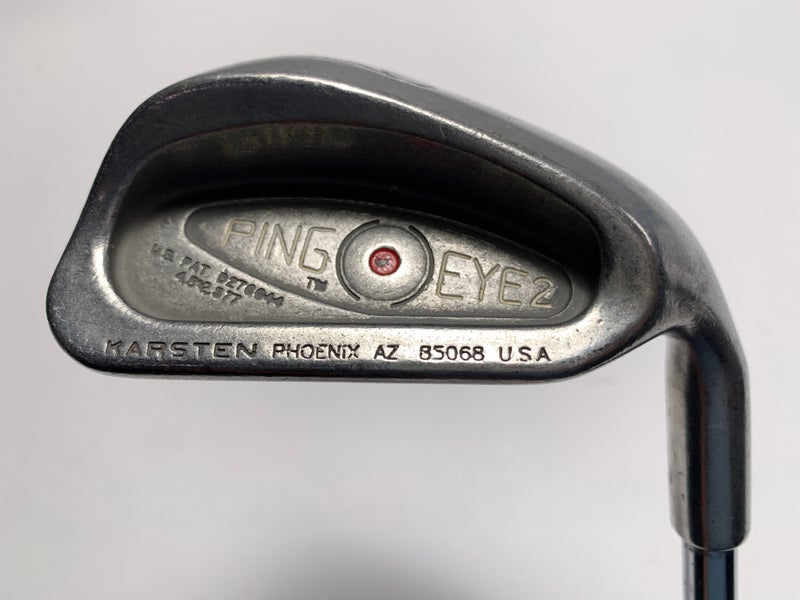 Ping Eye 2 Single 9 Iron Red Dot 1* Flat Karsten ZZ-Lite Regular Steel Mens RH