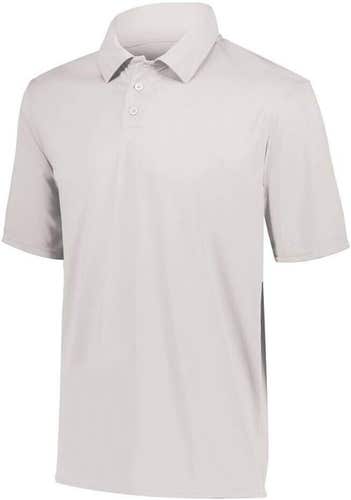 Augusta Sportswear Mens Vital Size XL White Moisture Wicking Collared Shirt New