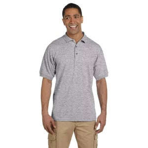 Gildan Mens Ultra Cotton Pique Grey Collared Sports Shirt New