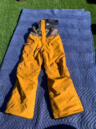 Youth Small 686 Frontier Bibs Khaki