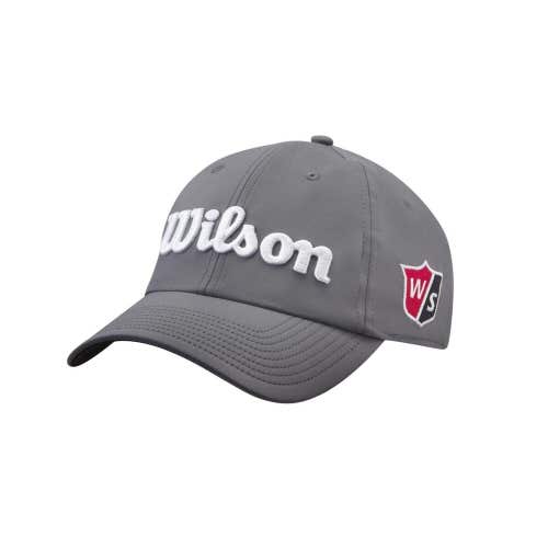 Wilson Staff Pro Tour Golf Hat - Classic Wilson Golf Hat - GRAY