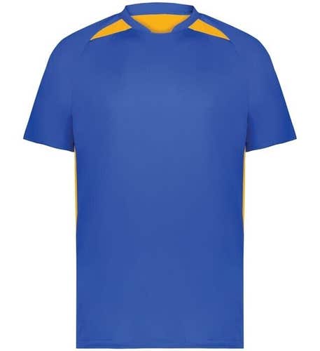 High Five Youth Boys Hawk Size Small Royal Blue Gold Yellow Soccer Jersey New