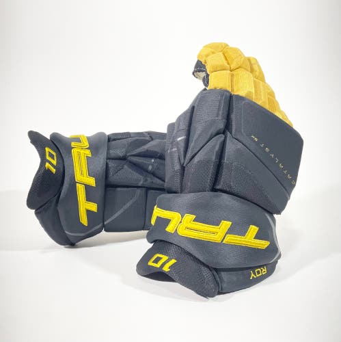 New 15" Catalyst 9X NHL Pro Stock Gloves VEGAS GOLDEN KNIGHTS (black/gold)- ROY