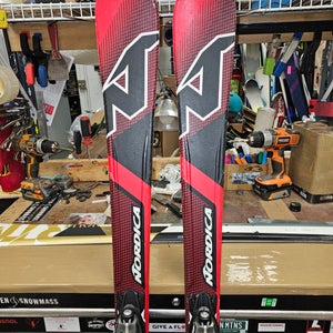 Used Men's 2015 Nordica 168cm All Mountain Avenger 75 Skis With Bindings Max Din 10
