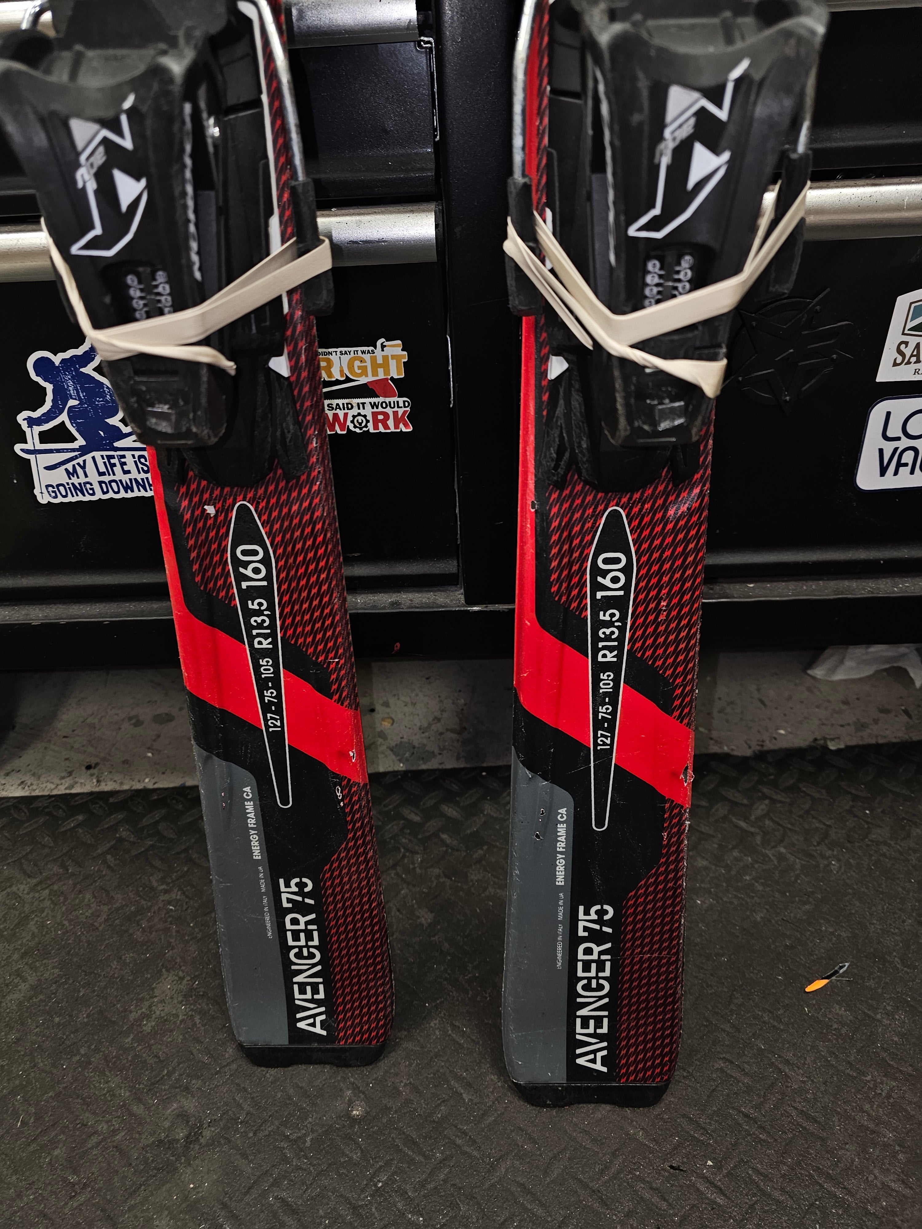 Used Men\u0027s 2015 Nordica 160 cm All Mountain Avenger 75 Skis With