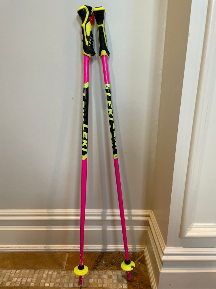 Used Leki WCR Lite Ski poles 90cm