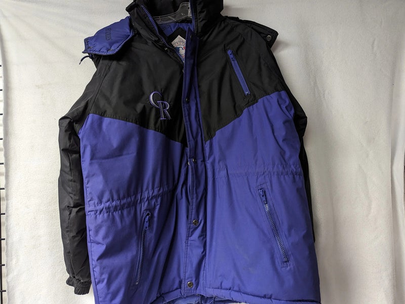 Colorado Rockies Genuine MLB Hooded Winter Jacket Coat Size Large Color  Purple C