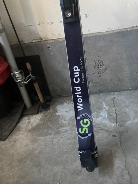 Lightly Used Unisex 2021 Augment 212 cm Racing World Cup Super G Skis With Bindings Max Din 18