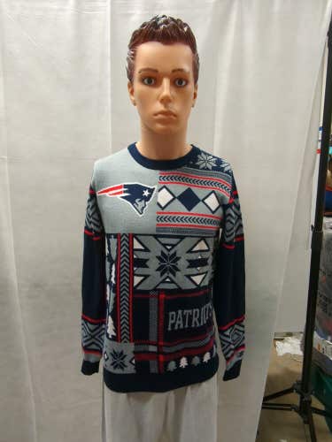 New England Patriots Ugly Christmas Sweater S NFL