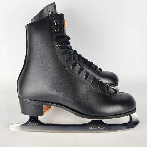 Riedell 320 Club 2000 Blade Ice Figure Skate Leather Soles John Wilson Excel 4.5