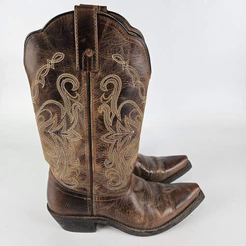 SMOKY MOUNTAIN BOOTS Women's Madison Brown Leather Western Boots Size: 6.5