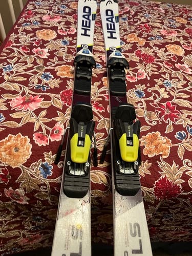 Used Kid's 2020 HEAD 150 cm Racing World Cup Rebels i.SL RD Skis With Bindings Max Din 9
