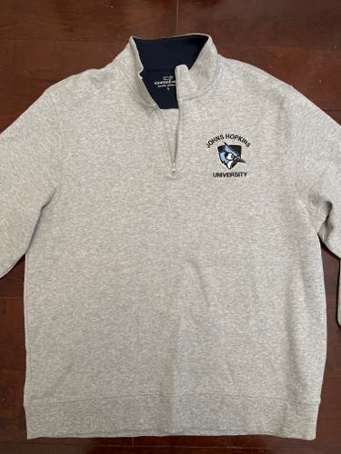 Gray Johns hopkins Men's Large vineyard vines 1/4 zip