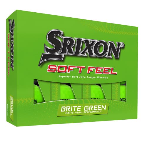 Srixon Soft Feel Brite Matte Color Golf Balls - 2 Piece Soft Ball - Matte Green