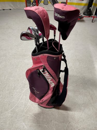 Wilson Hope Golf Package Set 9-Piece Starter Breast Cancer Awareness + Bag